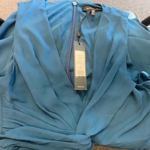 BCBGMAXAZRIA Women's Floor Length Evening Gown - US 8, Poseidon